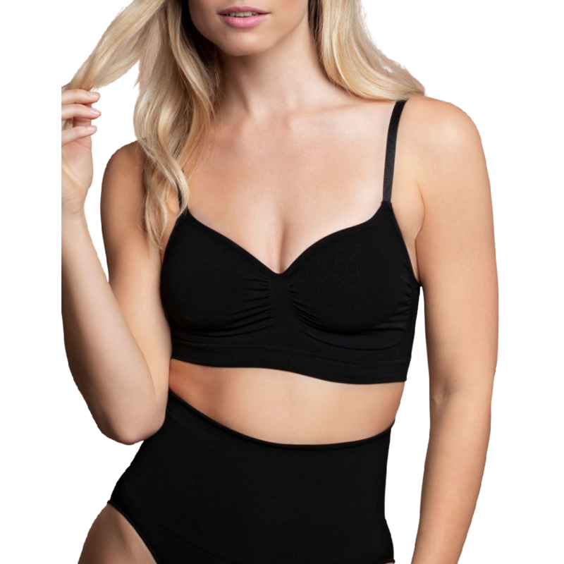 BYE-BRA - MEDIUM CONTROL BRA WITHOUT DOTS BLACK SIZE M