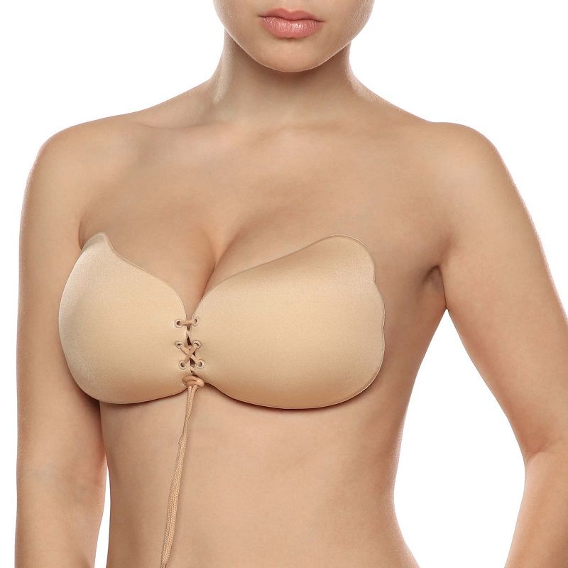 BYE-BRA - LACE-IT ENHANCEMENT PUSH-UP BEIGE CUP A