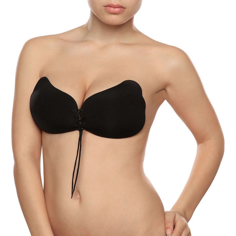 BYE-BRA - LACE-IT ENHANCEMENT PUSH-UP BLACK D CUP